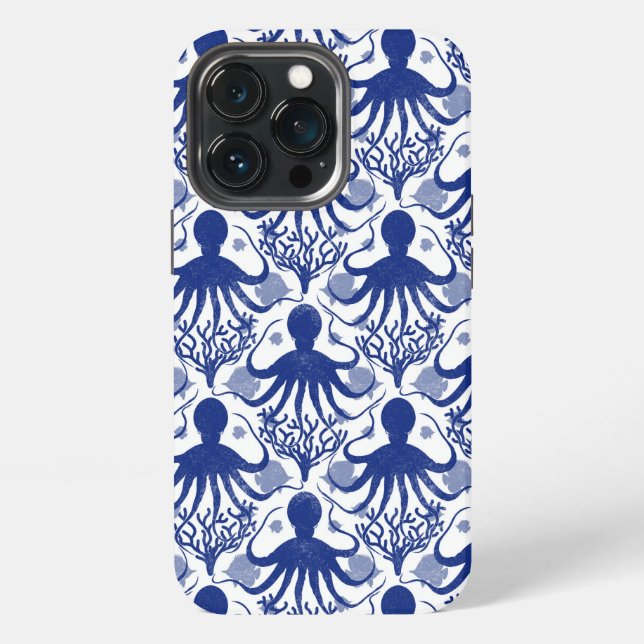 Octopus (light background) iPhone case (Back)