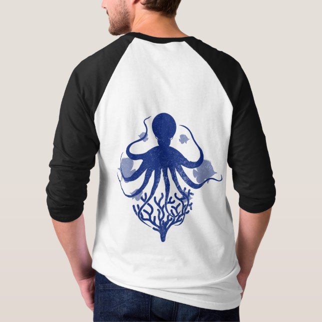 Octopus (light background) T-Shirt (Back)