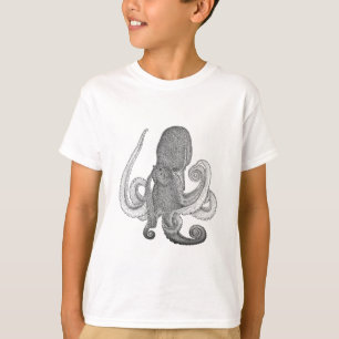 Octopus Logo (line art) T-Shirt