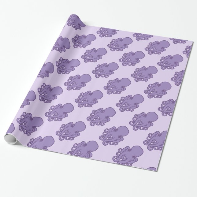 Octopus Logo Wrapping Paper (Unrolled)