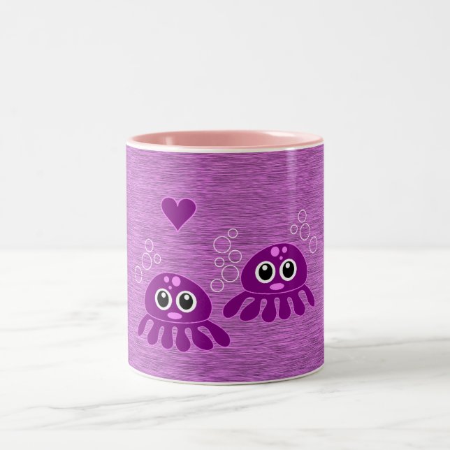 Octopus Love mug - choose style & colour (Center)