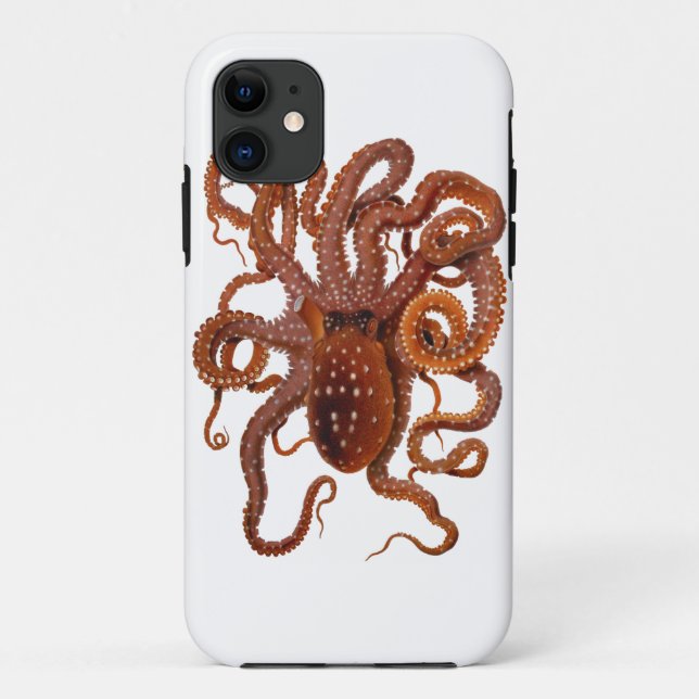 Octopus Macropus Atlantic White Spotted Octopus Case-Mate iPhone Case (Back)