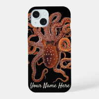 Octopus Macropus, Vintage Marine Aquatic Animals