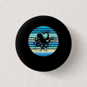 Octopus Marine Biologist 3 Cm Round Badge