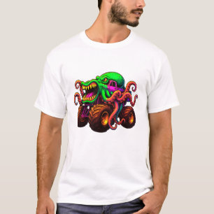 Octopus Monster Truck T-Shirt