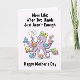 Octopus Mother's Day Card