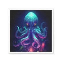 Octopus Mythical Nautical Under the Sea Creatures