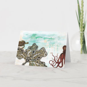 Octopus Ocean Card