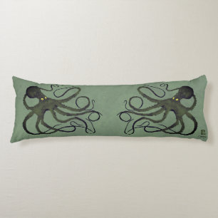 Octopus on Sage Green - Body Pillow