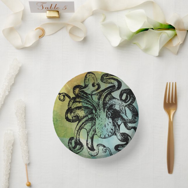 Octopus Paper Plate (Wedding)
