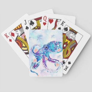 octopus pastel in dream playing cards