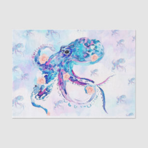 octopus pastel in dream tissue paper