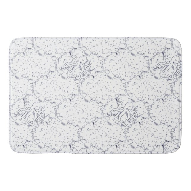 Octopus Pattern Bath Mat (Front)