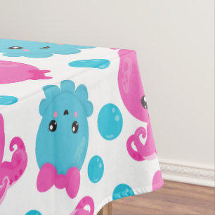 Octopus Pattern, Cute Octopus, Sea Animals Tablecloth