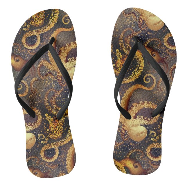 Octopus Pattern Thongs (Footbed)