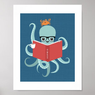 Octopus Personalised Poster Print
