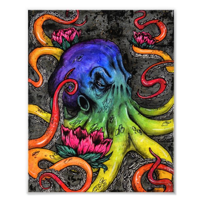 Octopus  photo print (Front)
