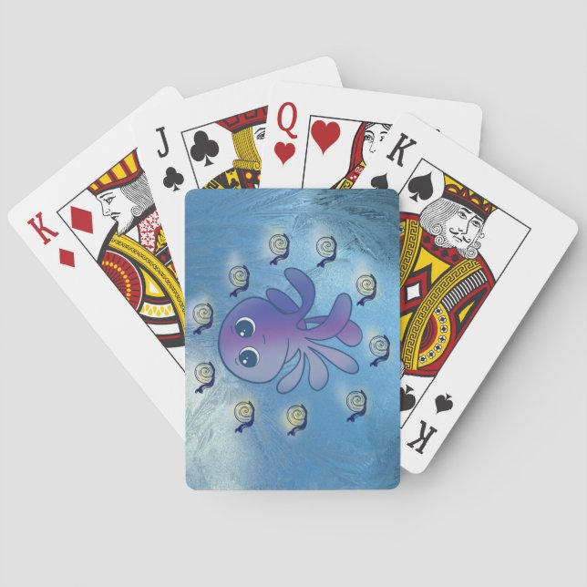 Octopus playing cards  (Back)