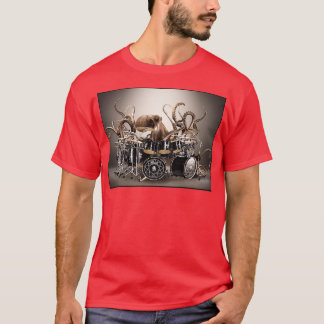 Octopus Playing Drums Parody  T-Shirt