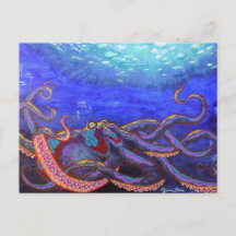 Octopus post card