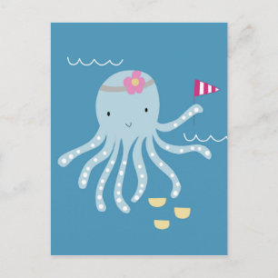 Octopus Postcard