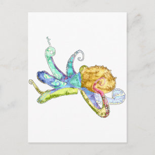 Octopus Postcard