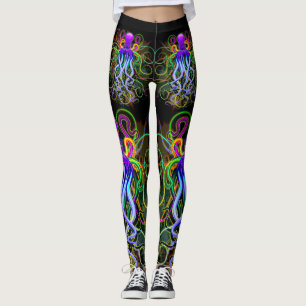 Octopus Psychedelic Luminescence Leggings