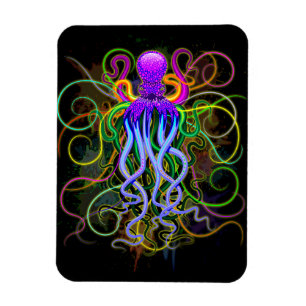 Octopus Psychedelic Luminescence Magnet