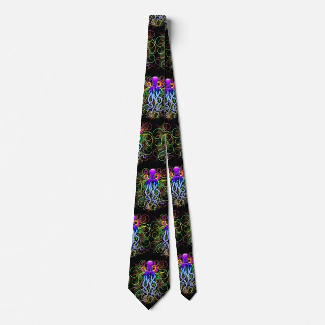 Octopus Psychedelic Luminescence Tie (Front)