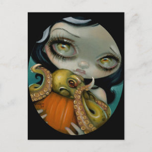 "Octopus Pumpkin" Postcard
