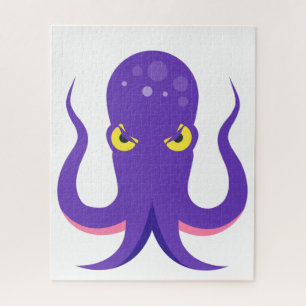 Octopus Purple Squid Jigsaw Puzzle