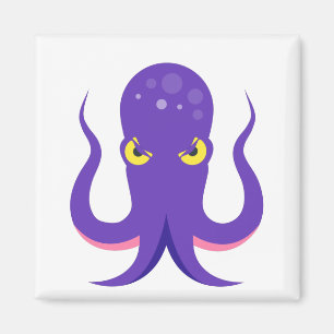 Octopus Purple Squid Magnet