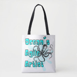 octopus quote tote bag