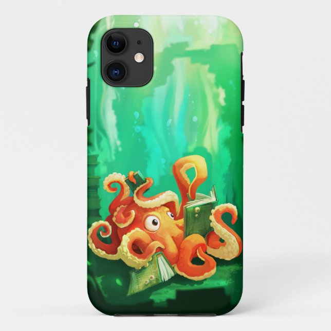 Octopus Reading iPhone 5 Case (Back)