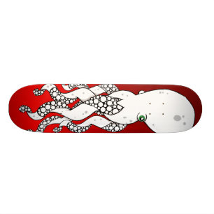 Octopus (Red) Skateboard Deck
