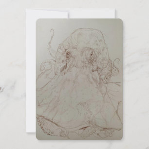 Octopus Rejuvenation Maureen Girard Octopod Sea Thank You Card