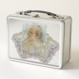 Octopus Rejuvenation Sea Animal Maureen Girard  Metal Lunch Box