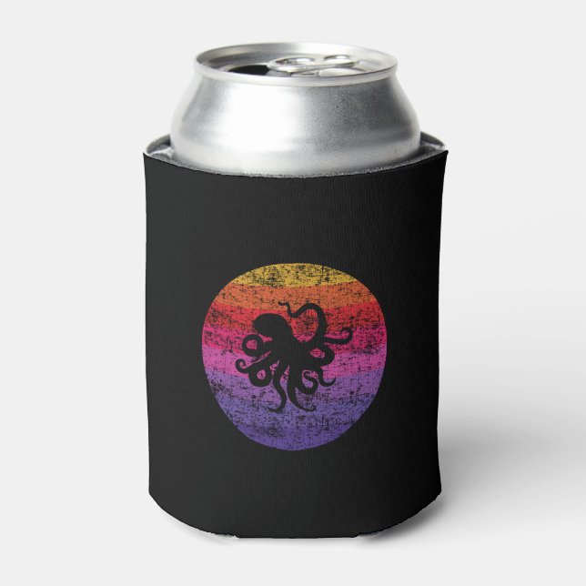 Octopus Retro Can Cooler (Can Front)