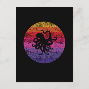 Octopus Retro Postcard