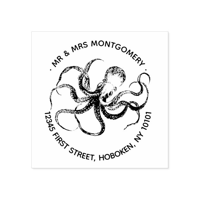 octopus return address stamp (Imprint)