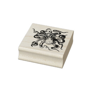 Octopus  rubber stamp