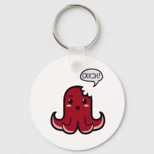 Octopus Sausage Bitten Key Ring