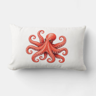 Octopus Sea Life Ocean Animal Design Lumbar Cushion