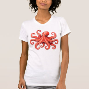 Octopus Sea Life Ocean Animal Design T-Shirt