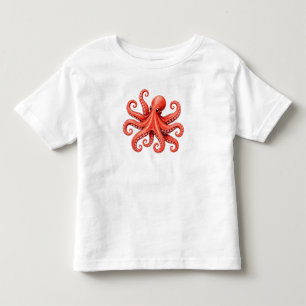 Octopus Sea Life Ocean Animal Design Toddler T-Shirt