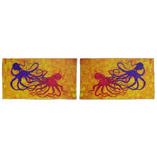 Octopus - Set Of King Pillowcases