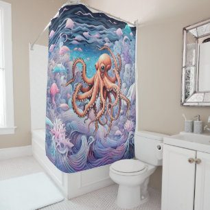 Octopus Shower Curtain