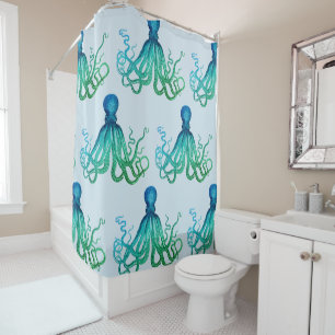 Octopus Shower Curtain