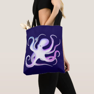 Octopus Silhouette Art Tote Bag