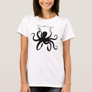 Octopus Silhouette Thunder_Cove T-Shirt